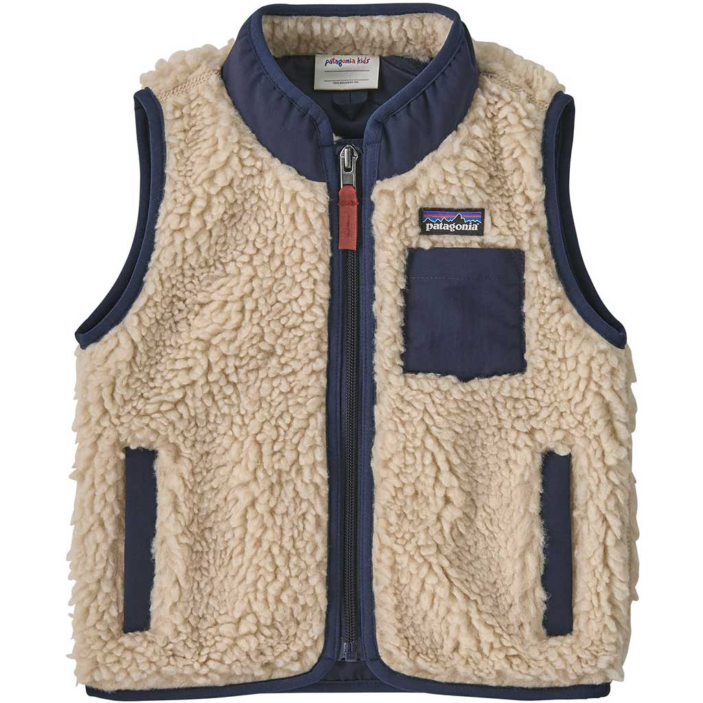 未使用　patagonia Baby Retro-X Vest ネイビー Buy Patagonia Retro-X Vest Dark Natural/New Navy Kids online at