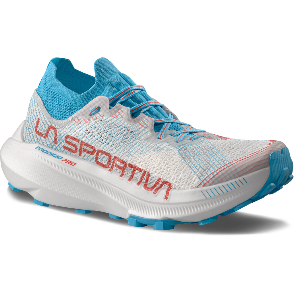 Buy La Sportiva Prodigio Pro Running Shoes White/Malibu Blue Women