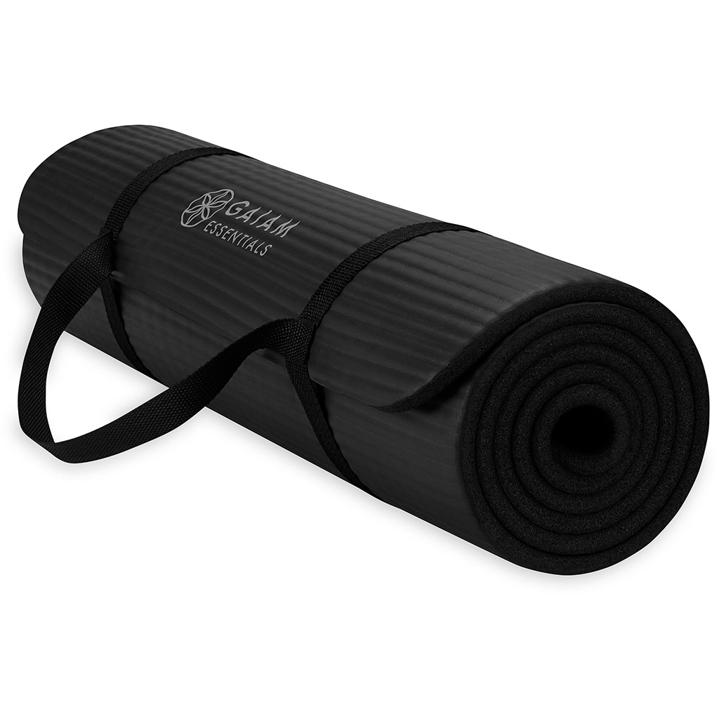 Buy Gaiam 10 mm Essentials Yoga Mat Schwarz online at Sport Conrad