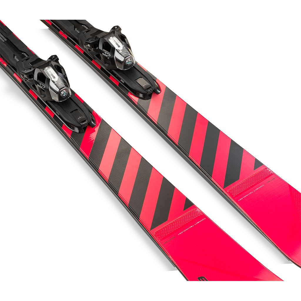 Buy Elan Voyager + EMX 12.0 23/24 Skis with Bindings Pink Women