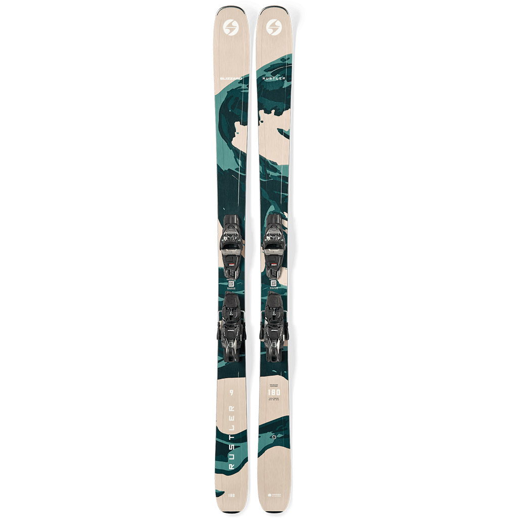 Buy Blizzard Rustler 9 26/27 Skis Sand/Green online at Sport Conrad