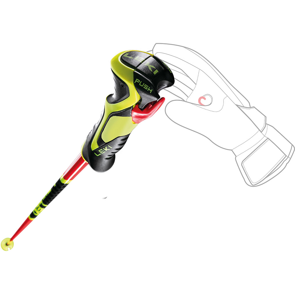 LEKI レキ ストック 2025 WCR LITE SL 3D 115cm Leki WCR Lite SL 3D Stock Bright Red/Black/Neonyellow Kinder
