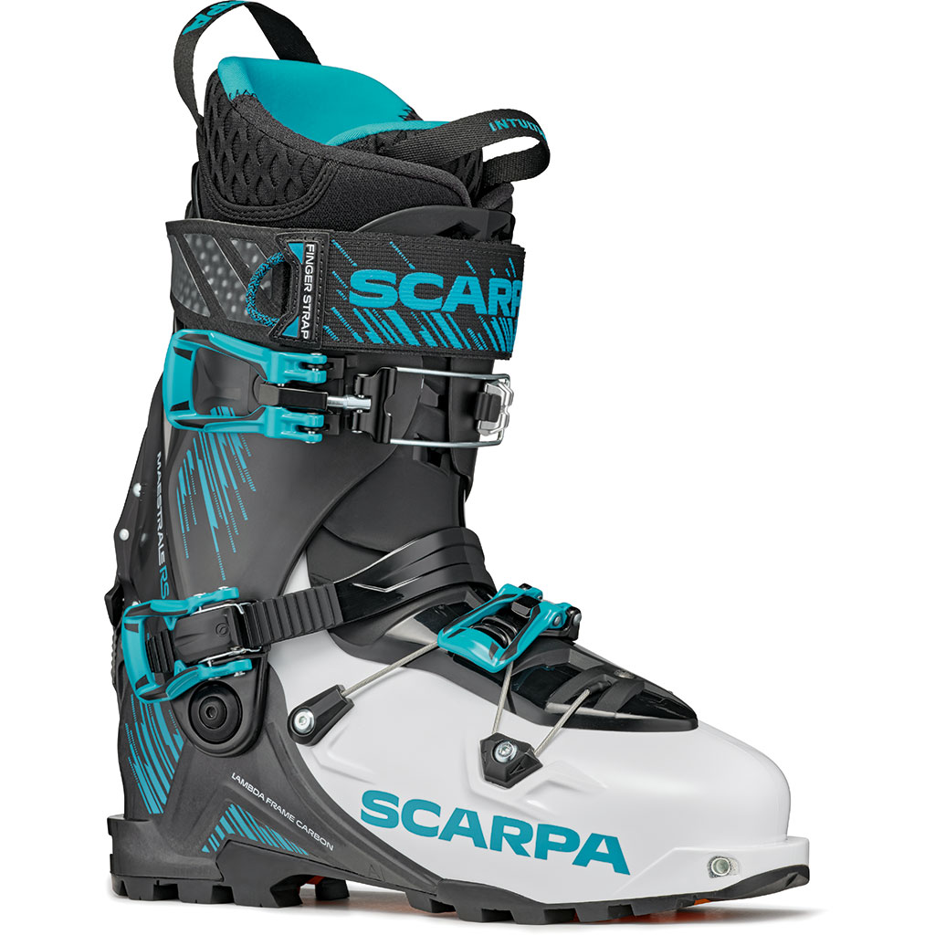 Buy Scarpa Maestrale RS Ski Touring Boots White/Black/Azure Men