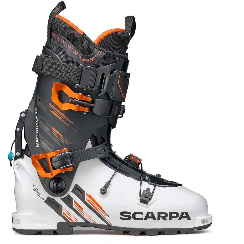 Buy Scarpa Maestrale RS Ski Touring Boots White/Black/Orange Men